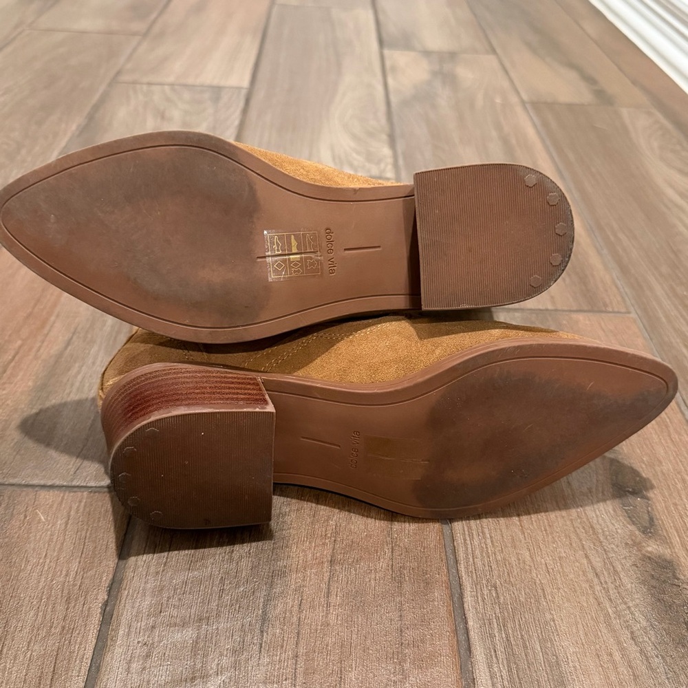 Dolce Vita Brylee H2O Brown Suede Heeled Boots | 8.5W - Picture 8 of 11